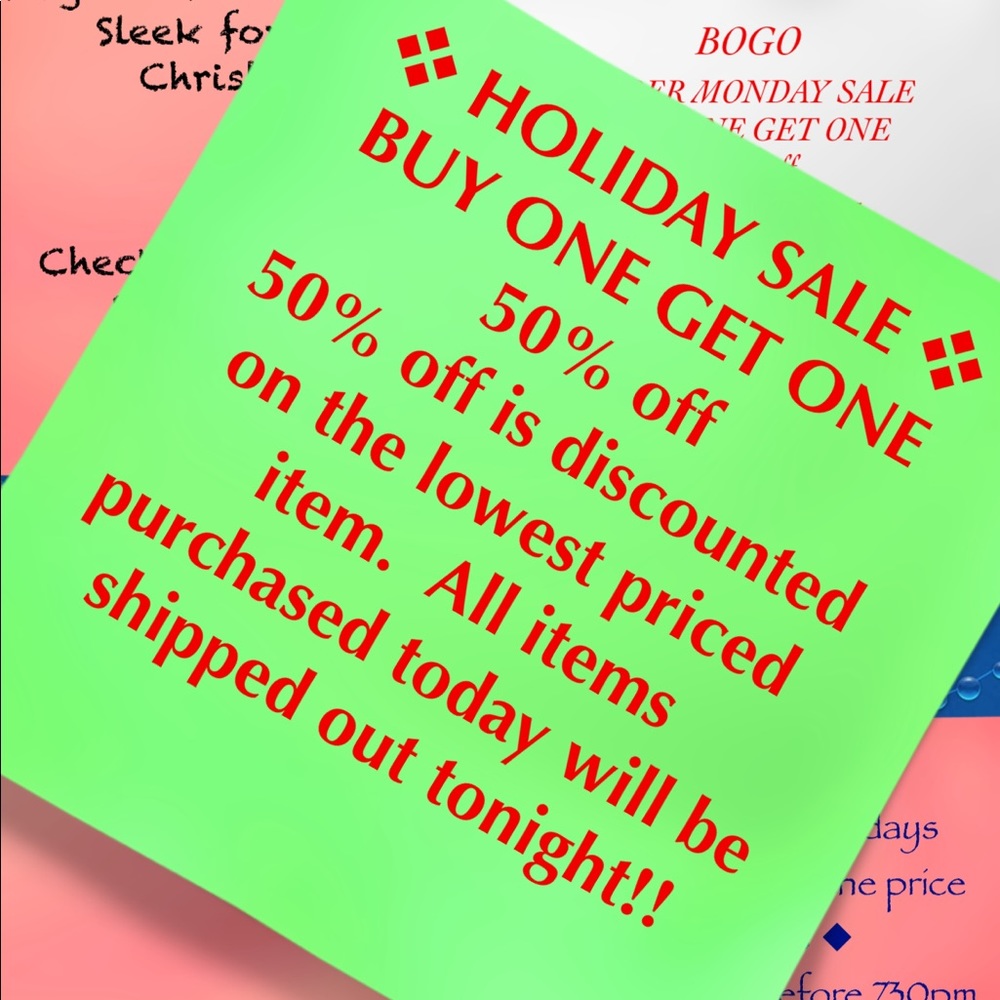 Buy one get one 50% off
